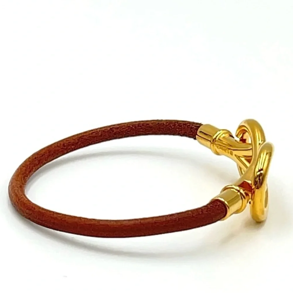 Hermes Atame GD Leather Bracelet W/Box - Picture 4 of 9